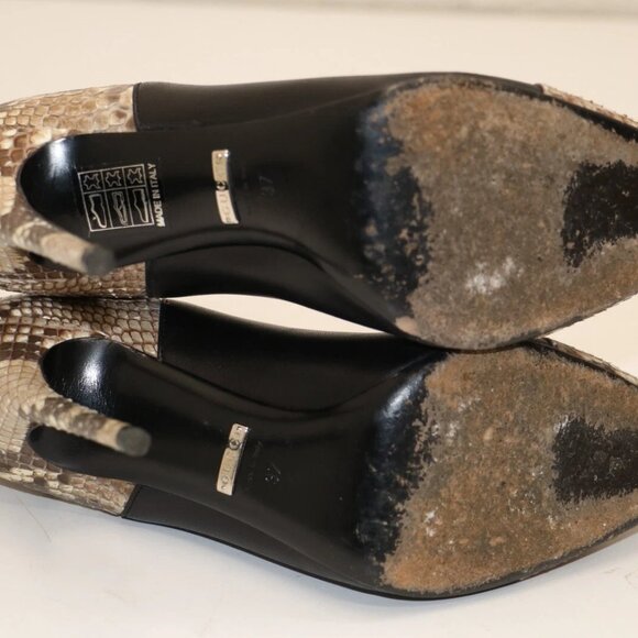 Gucci Daisy Python Cap Toe Heel Ankle Bootie Womens EU 37 US 6 - Picture 15 of 16